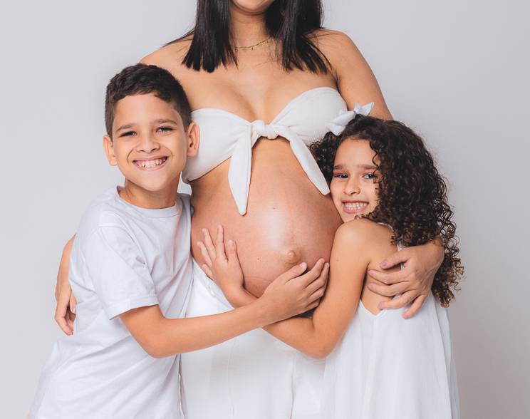 Gestantes de Ensaio Gestante em Família 