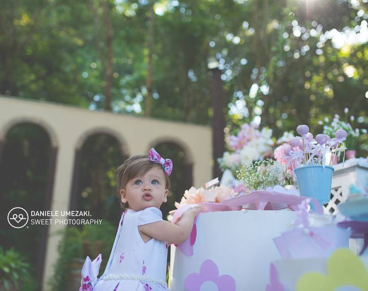 fotografia de aniversário infantil  de {Louise, 1º ano}