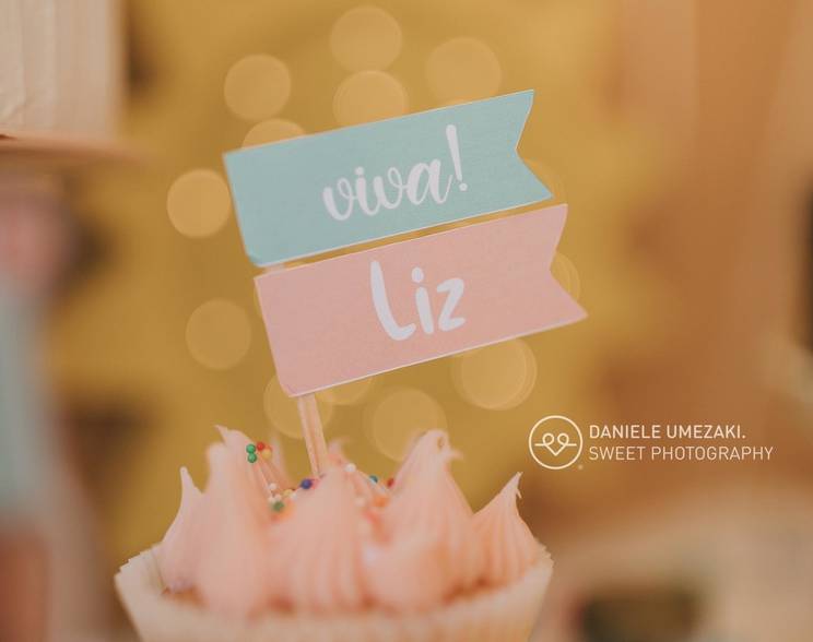 fotografia de aniversário infantil  de Festa em Casa - Liz 1 aninho