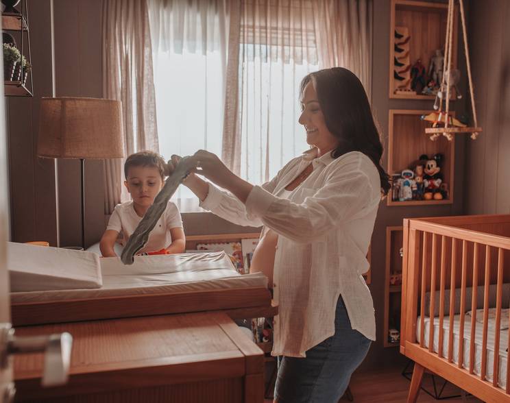 Gestante de Um grande amor chamado Vicente