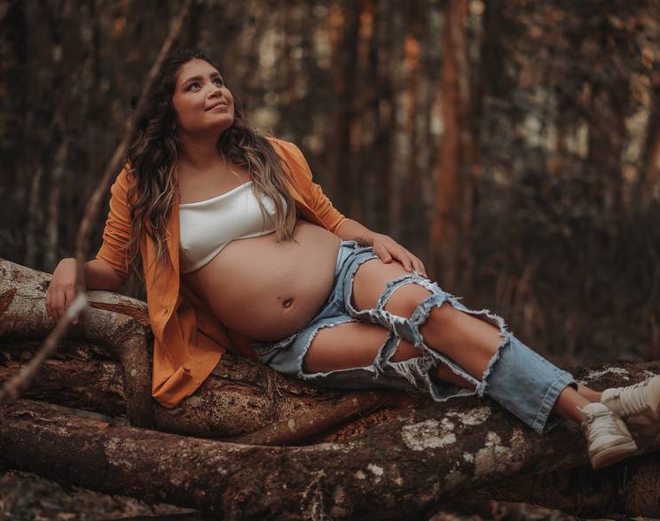 Gestante de Um amor chamado Beatriz