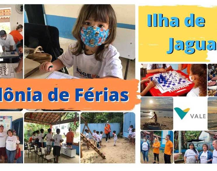 Obras Públicas de Colônia de Férias na Ilha de Jaguanum