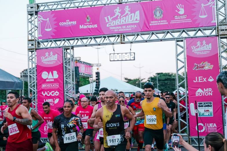 Corrida de II Corrida do TJAM reforça a conscientização sobre a violência contra mulher