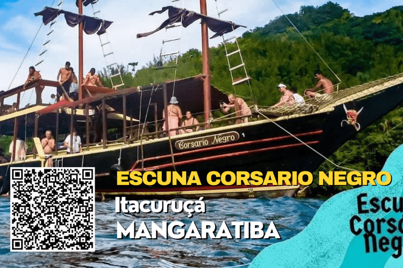 PASSEIO DE SAVEIROS EM ITACURUÇÁ de Saveiro Corsário Negro