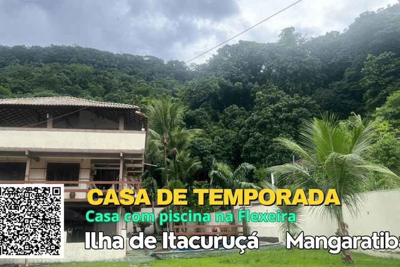 CASAS DE TEMPORADAS NA ILHA DE ITACURUÇÁ de Casa de Temporada Flexeira  com Piscina