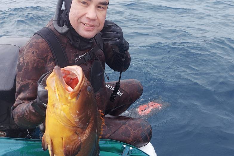 ILHA GRANDE de Pescaria Submarina com Tadashi Tani