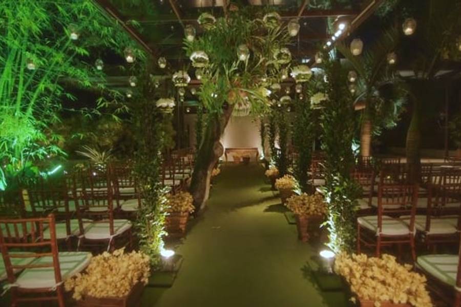 Vídeos de Decoração - IF Espaço Múltiplo - Niterói - Flores Marsalla e Rosa Chá