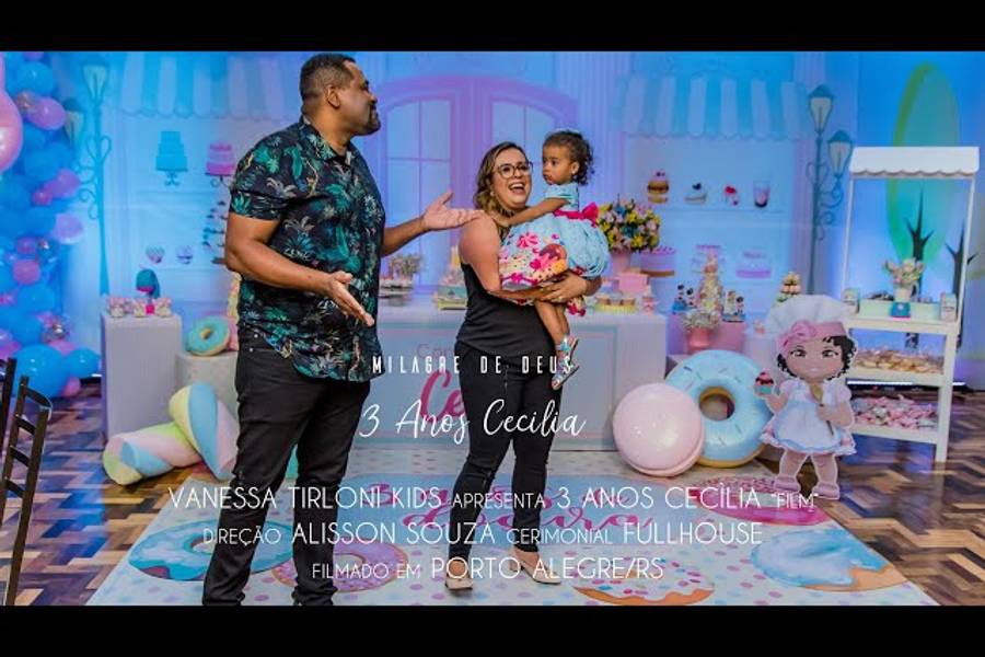 Vídeo Infantil de Milagre de Deus - 3 Anos Cecília