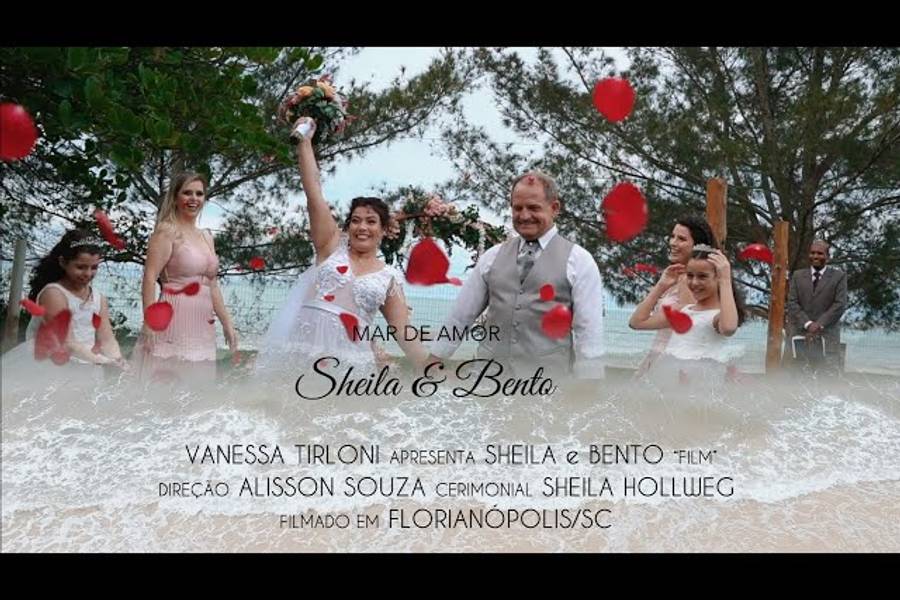 FIlme Casamento de Mar de Amor - Sheila e Bento
