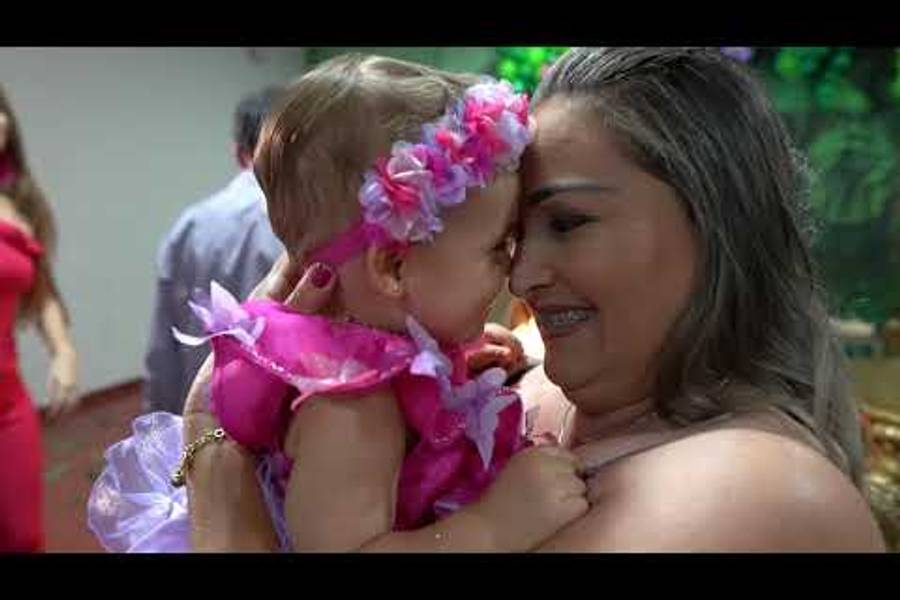 Infantil de Aniversário Manuela 1 aninho