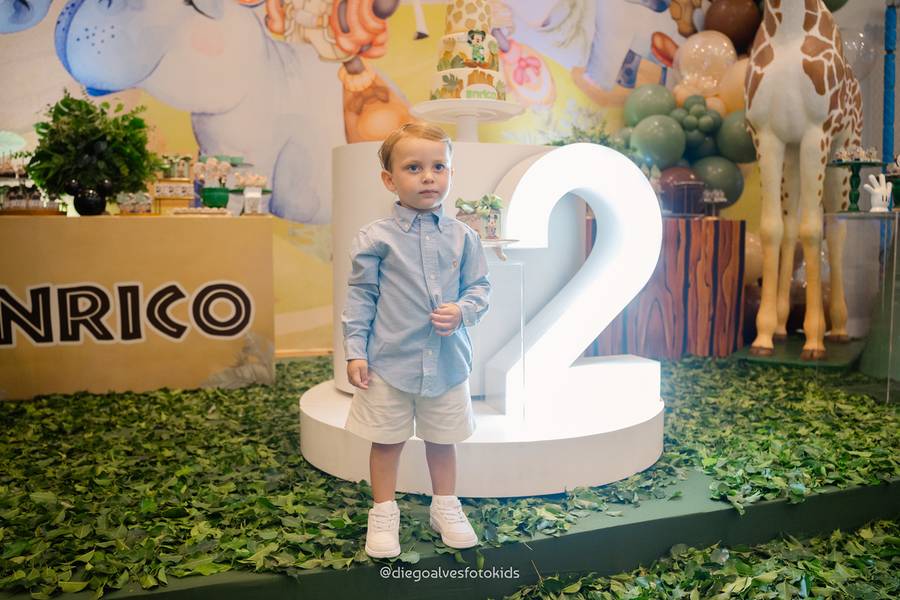 Infantil de Aniversário de 2 anos do Enrico