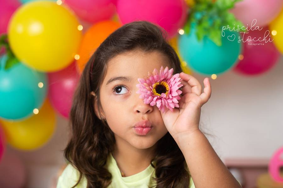Infantil de ENSAIO FOTOGRÁFICO INFANTIL - DUDA 6 ANOS - TROPICAL