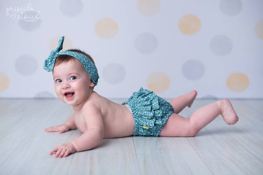 Bebês de Ensaio Bebê 6 meses - Marina