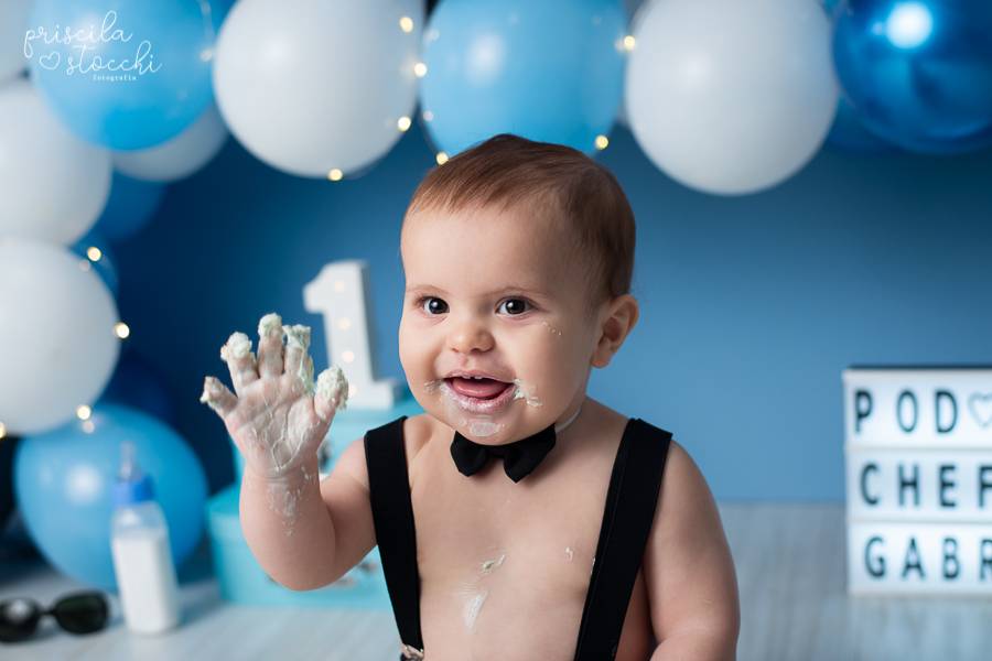 Smash the Cake de Smash the Cake 1 ano Poderoso Chefinho - Gabriel