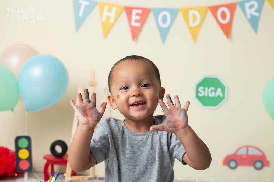 Ensaio com Tintas de Ensaio com Tintas 2 anos - Théo