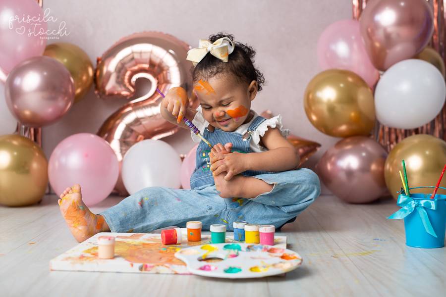 Ensaio com Tintas de Ensaio com Tintas 2 anos - Ana Laura