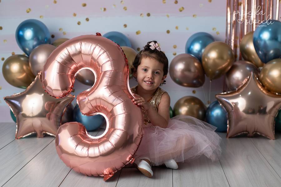 Infantil de Ensaio Fotográfico Estúdio 3 anos - Helena
