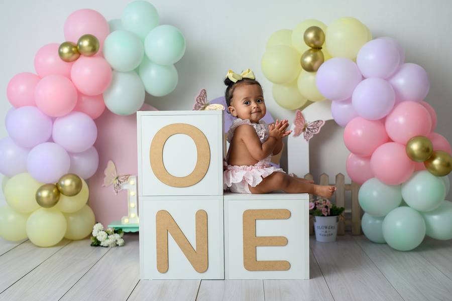 Smash the Cake de Ensaio Smash the Cake 1 ano - Candy Colors (Tons Pastéis) - Ana Júlia