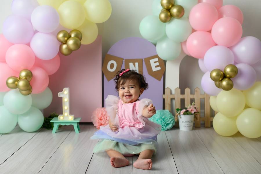 Smash the Cake de Ensaio Smash the Cake 1 ano - Viviane