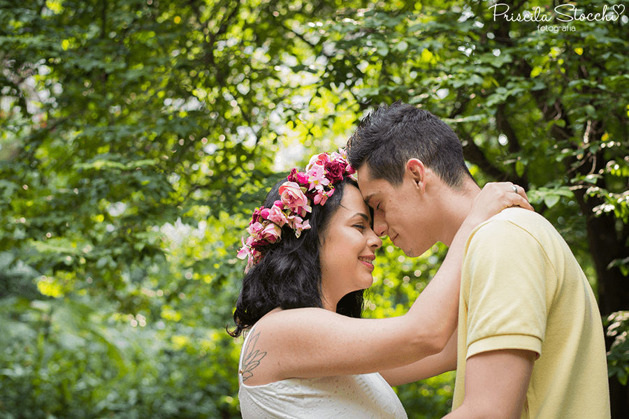 Casal de Pré Wedding Externo - Gabi e Jonathan - Parque Burle Marx - São Paulo