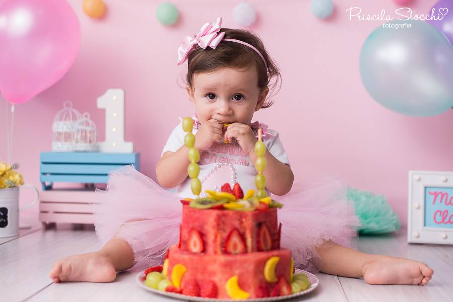 Smash the Cake de Smash the Fruit - Maria Clara 1 ano - Candy Colors