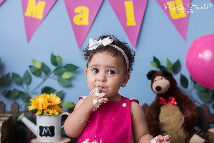 Smash the Cake de Smash the Cake - Malu 1 ano - Masha e o Urso