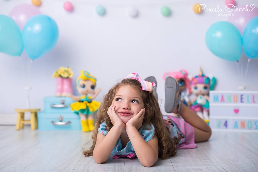 Infantil de Ensaio Infantil - Manuella 4 anos - LOL Surprise