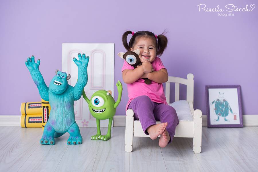 Infantil de Ensaio Infantil - Júlia 1 ano E 6 meses - Boo Monstros SA