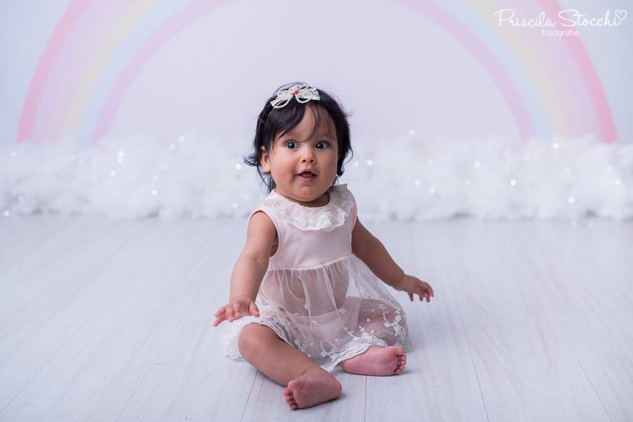 Bebês de Ensaio Fotográfico Bebê - Mirella 6 meses - Estúdio