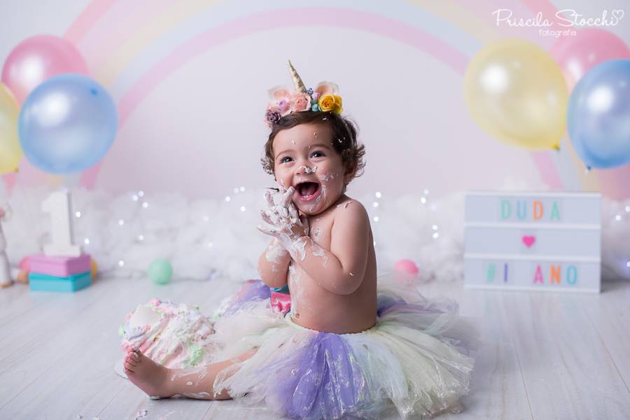 Smash the Cake de Smash the Cake - Maria Eduarda 1 ano - Unicórnio