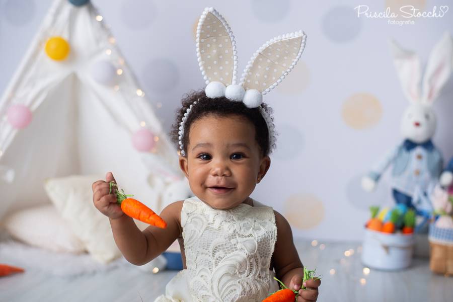 Mini Sessão de MINI SESSÃO PÁSCOA 2020 - ALICE 9 MESES