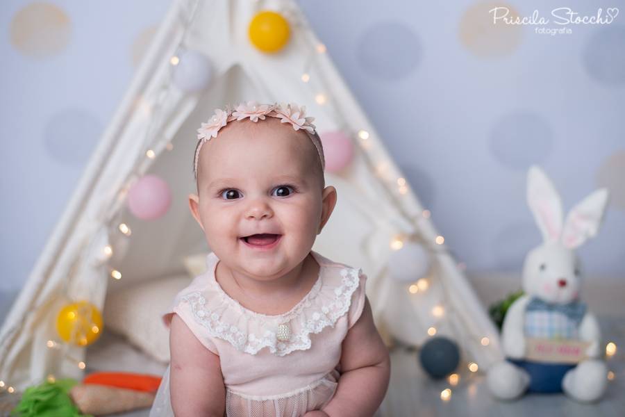 Mini Sessão de MINI SESSÃO PÁSCOA 2020 - MARIA LUIZA 7 MESES