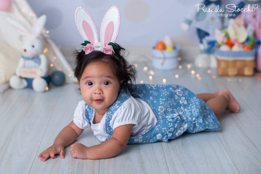 Mini Sessão de MINI SESSÃO PÁSCOA 2020 - MARIA ISABEL 5 MESES