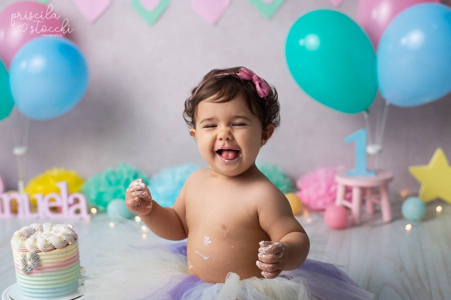 Smash the Cake de SMASH THE CAKE - MANUELA 1 ANO - CANDY COLORS