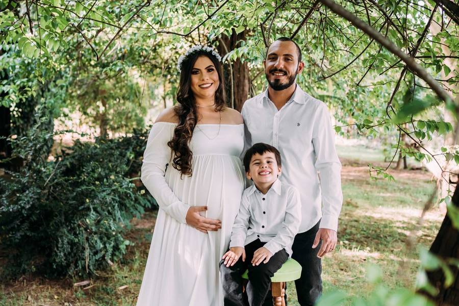 Ensaio gestante de Ensaio Gestante - Família  