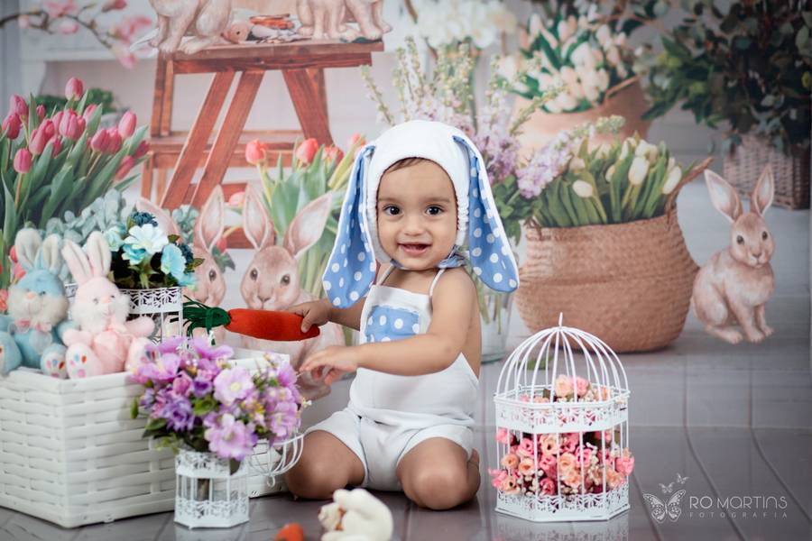 Ensaio Infantil de Ensaio de Páscoa do Gabriel ♥