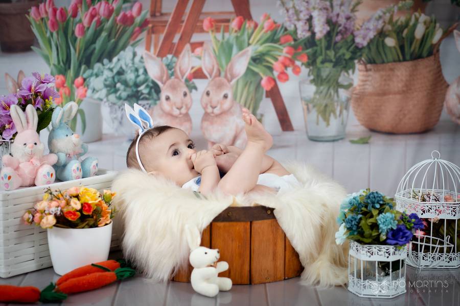 Ensaio Infantil de Ensaio de Páscoa de Helena e Junior♥