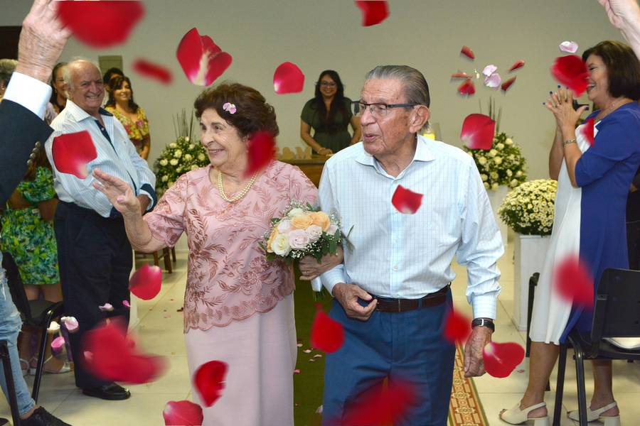 Bodas de Casamento de  Bodas de Diamante -Maria e Gualberto