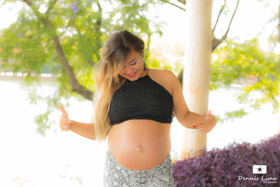 Gestante de Gabi esperando Valentina