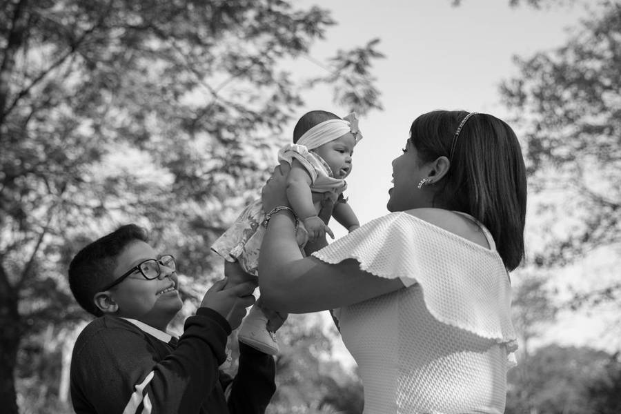 Infantil de Ensaio família Mendonça
