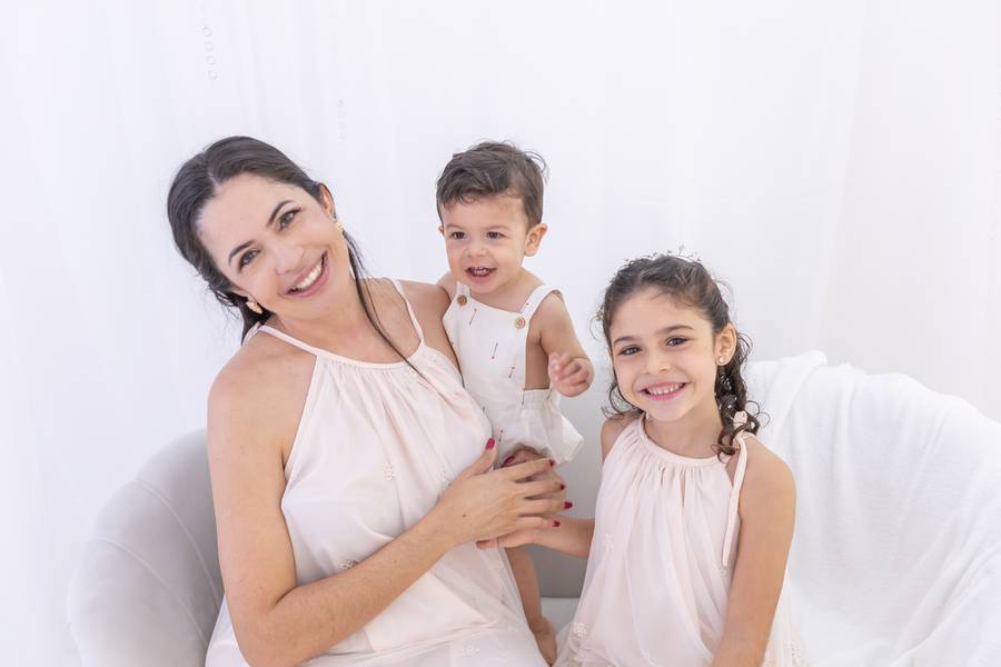 Dia das mães de Mônica e família