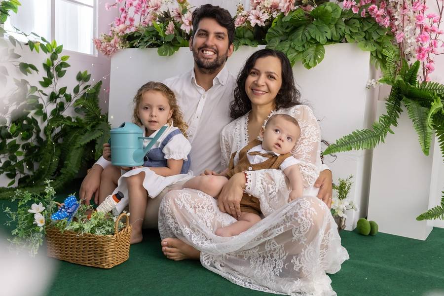 Dia das mães de Wedja e família 