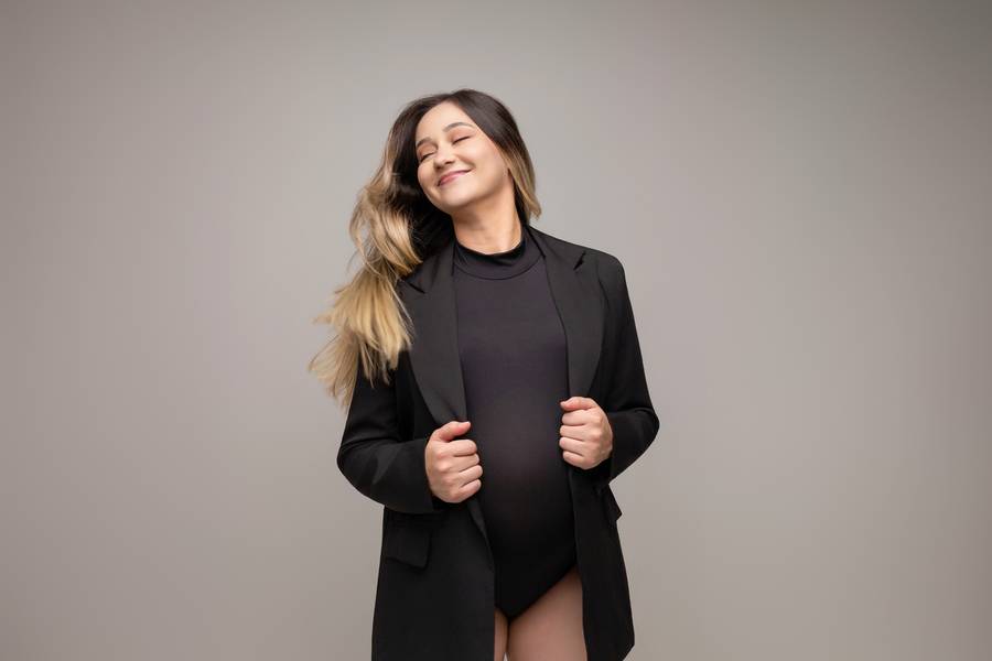 Ensaio gestante de A espera da Jade