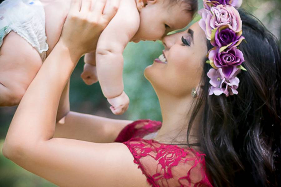 Amamentação de Maynara e família
