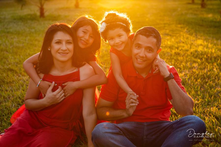 Família de Ensaio Diego e família