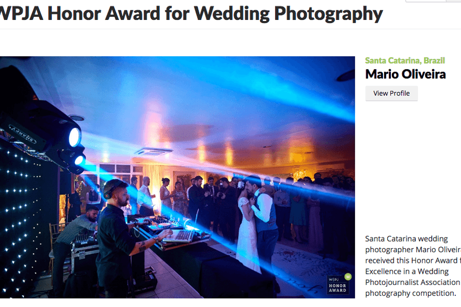 WPJA de Foto Premiada pela Wedding Photojournalist Association
