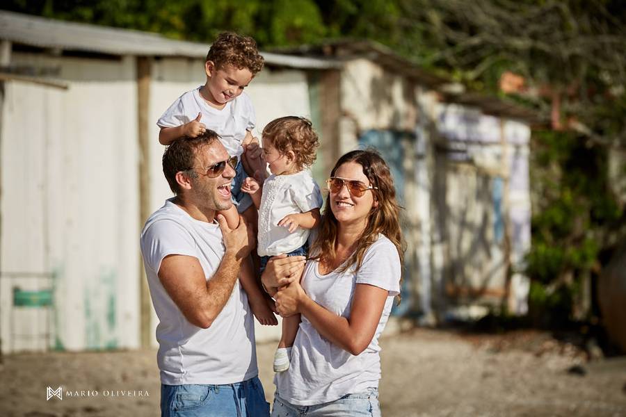 Família de Ensaio de Família Karina, Martin, Santi e Ana