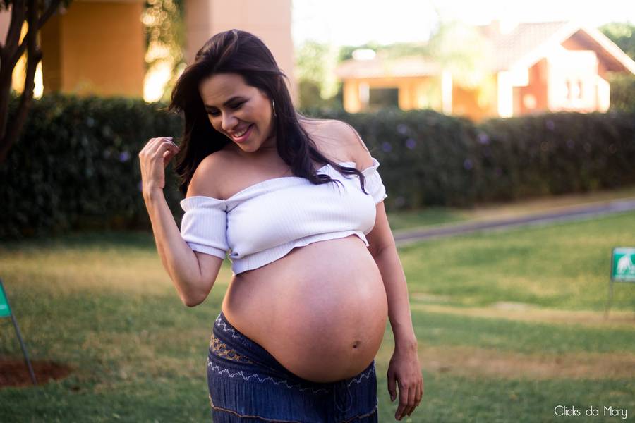 Ensaio Gestante de A espera pela princesa Isabela