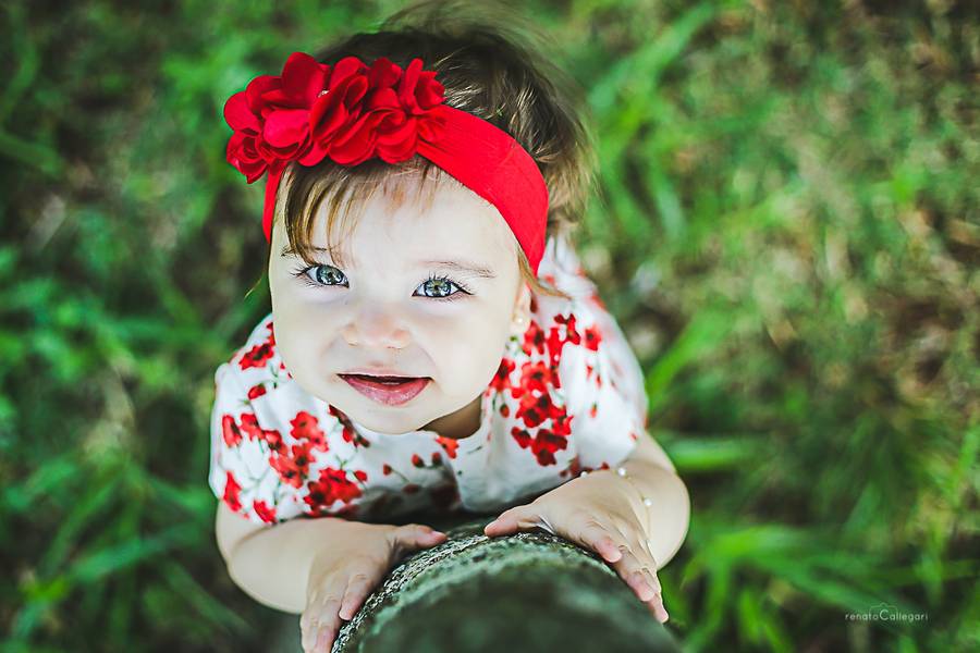 Infantil de Sophia no parque