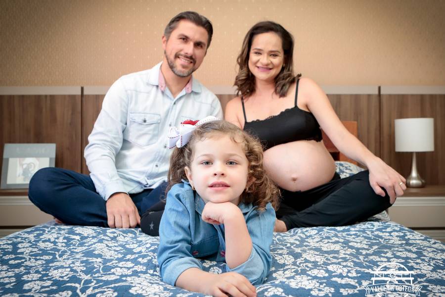 Gestantes de Diane, Luan e Lívia a espera de  Íris